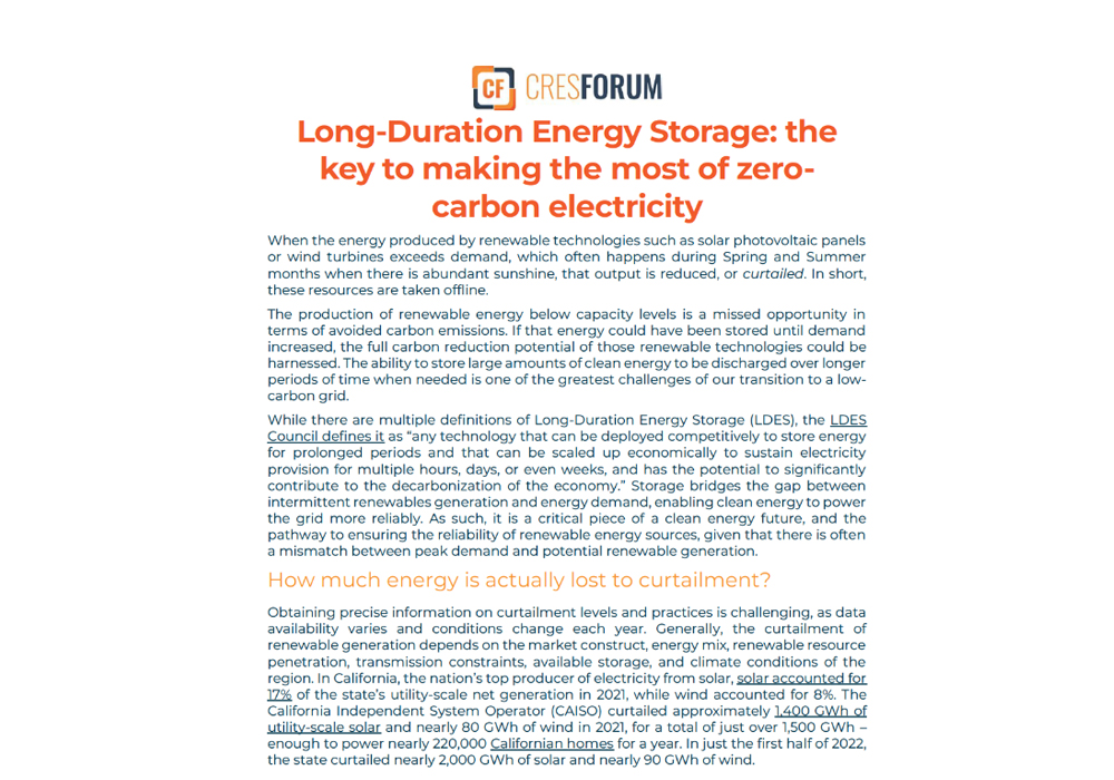 CRES Long-duration energy storage white paper image