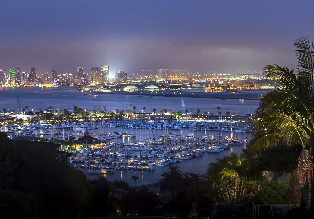 San Diego harbor at night San Diego, CA harbor at night