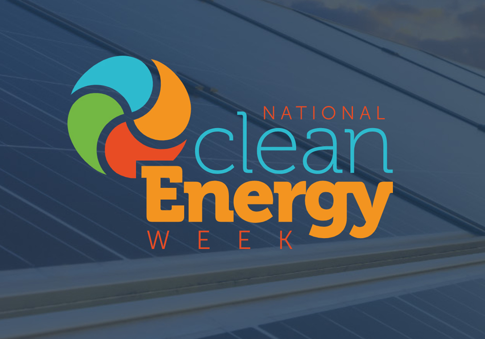 National Clean Energy Week National Clean Energy Week logo and image